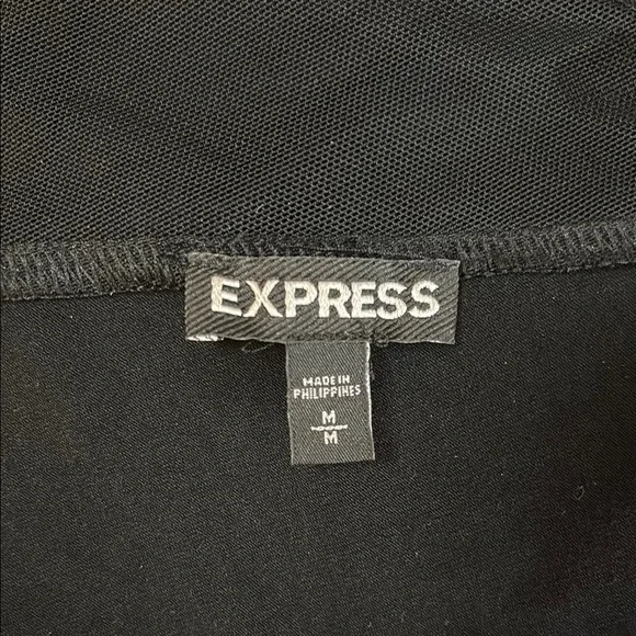 Express Black Comfy V-Neck Long Sleeved T-Shirt NWOT - Picture 7 of 8